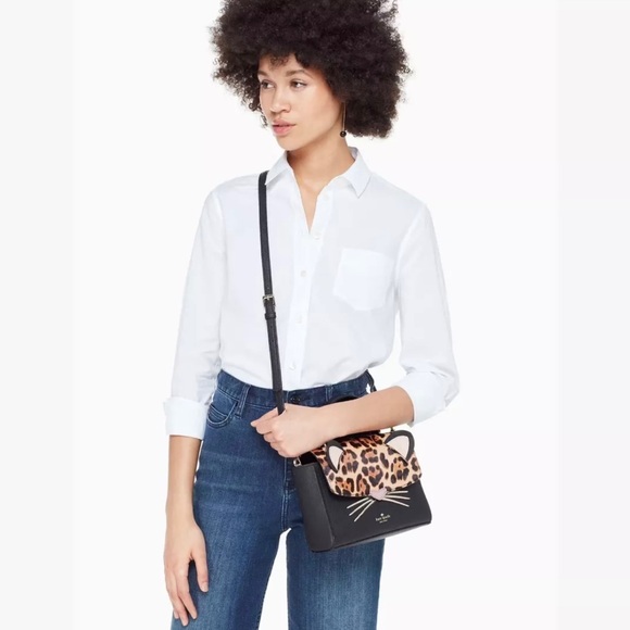 SOLD Kate Spade Run Wild Leopard Kerrie Satchel Crossbody Bag - Picture 11 of 11